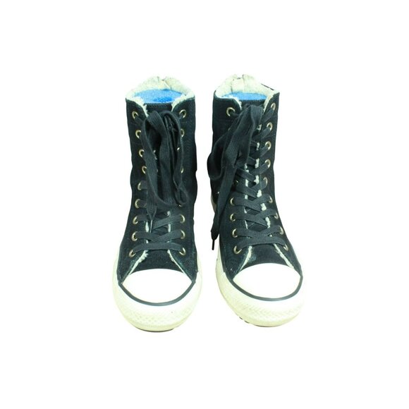 *Converse Chuck Taylor High-Rise Boot Back Zip Black Shoes Size 11.5 Inches - Picture 5 of 9